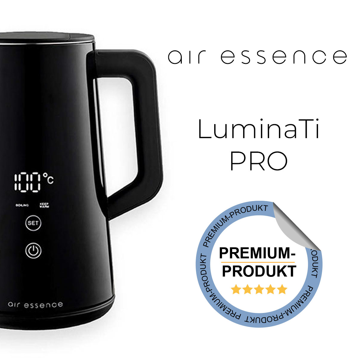Der elektrische Wasserkocher Air Essence LuminaTi PRO 1,5L, Wi Fi – Image 2