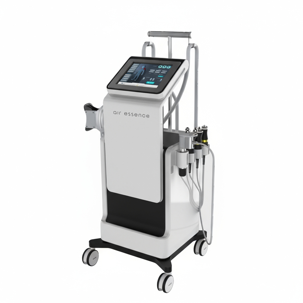 Air Essence MixCool PRO1 shockwave, appareil 3-en-1 pour ondes de choc, cryolipolyse et rouleau de massage RF