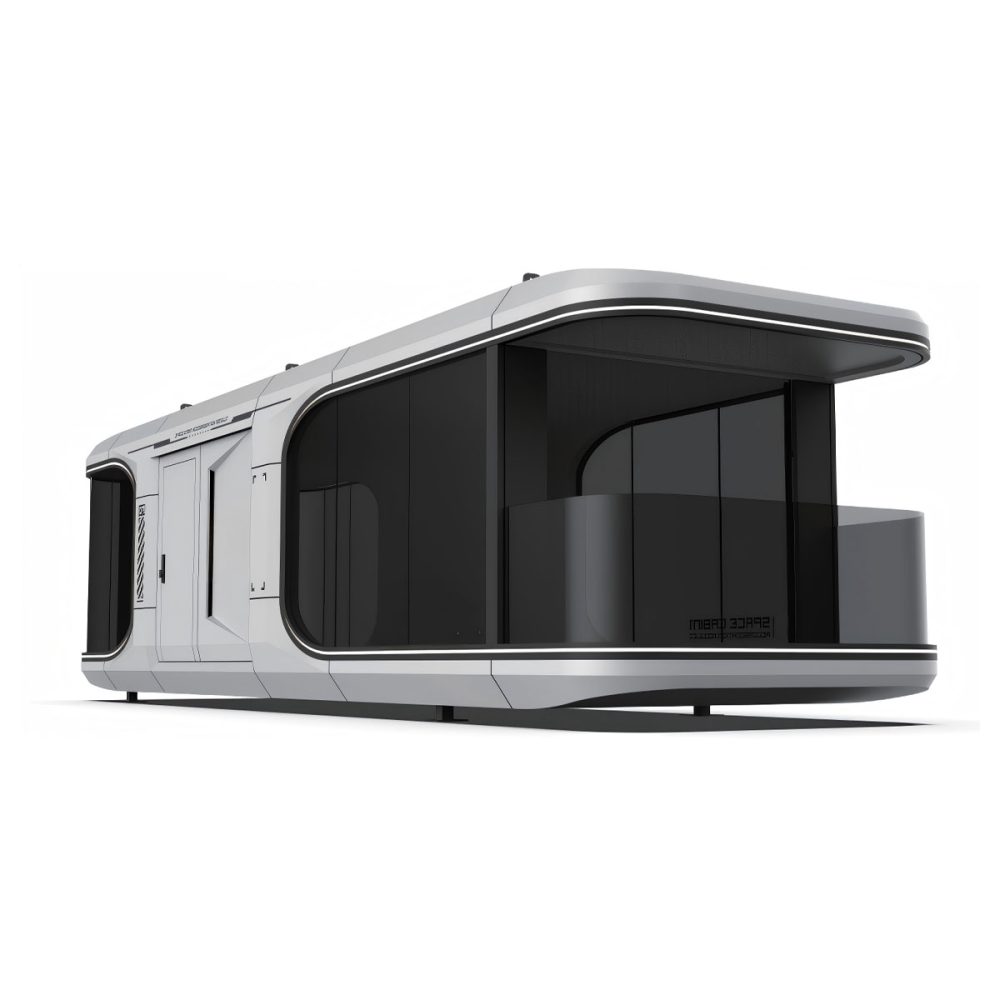 Maison modulaire mobile climatisée Air Essence™ Nest N2, capsule d’habitation avec deux lits et une salle de bains, d’une superficie de 38 m²